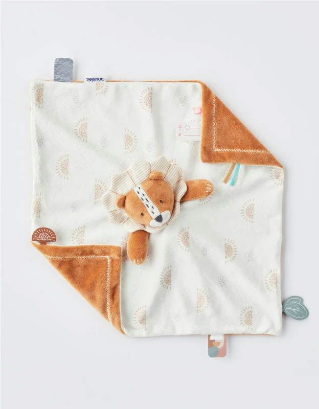 Noukie's - Babou Et Kendi - Doudou Jour / Nuit Réversible Lion 4 Noukie's - Babou Et Kendi - Doudou Jour / Nuit Réversible Lion – Image 4