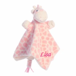 Aurora Gigi La Girafe Doudou Plat Rose