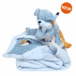 Noukie's Achille & Zébrito Ma Première Couverture Chien Bleu