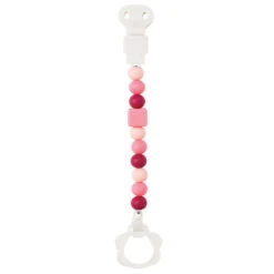 Nattou Attache-sucette Silicone Rose Foncé