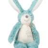 Moulin Roty Collection La Bande à Basile Hochet Doudou Lapin Bleu Turquoise Blanc