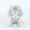 Mots D'enfants Boîte à Musique Lapin Gris Blanc étoile 30 Cm