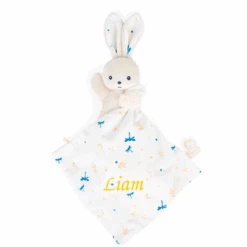 Kaloo - Carré Douceur - Doudou Lapin Blanc Délicat 17 Cm