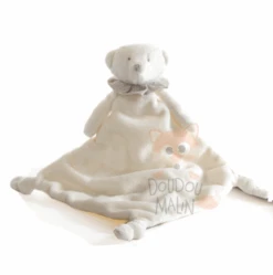 Dimpel Celest L'ours Doudou Plat Blanc