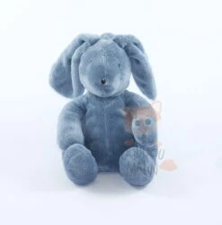 DPAM Peluche Lapin Bleu Foncé 25 Cm