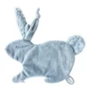 Dimpel - Emma Le Lapin - Doudou Attache-sucette Bleu Foncé 22 Cm