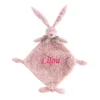 Dimpel - Flo Le Lapin - Grand Doudou Plat Rose 35 Cm