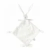 Dimpel Flore Le Lapin Grand Doudou Plat Noeud Blanc 35 Cm