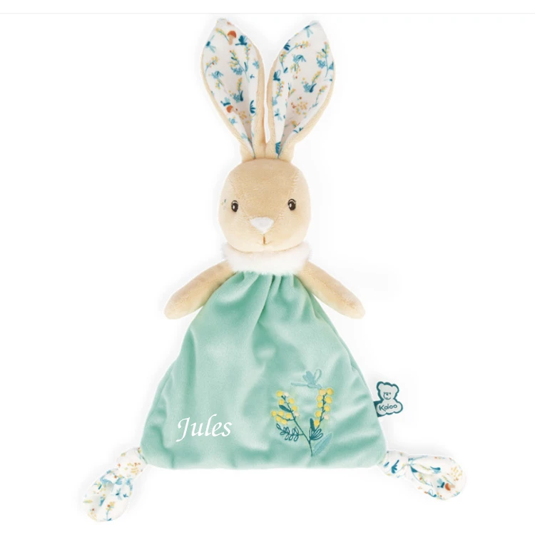 Kaloo - Fripons - Doudou Plat Triangle Justin Le Lapin Vert 20 Cm 1 Kaloo - Fripons - Doudou Plat Triangle Justin Le Lapin Vert 20 Cm