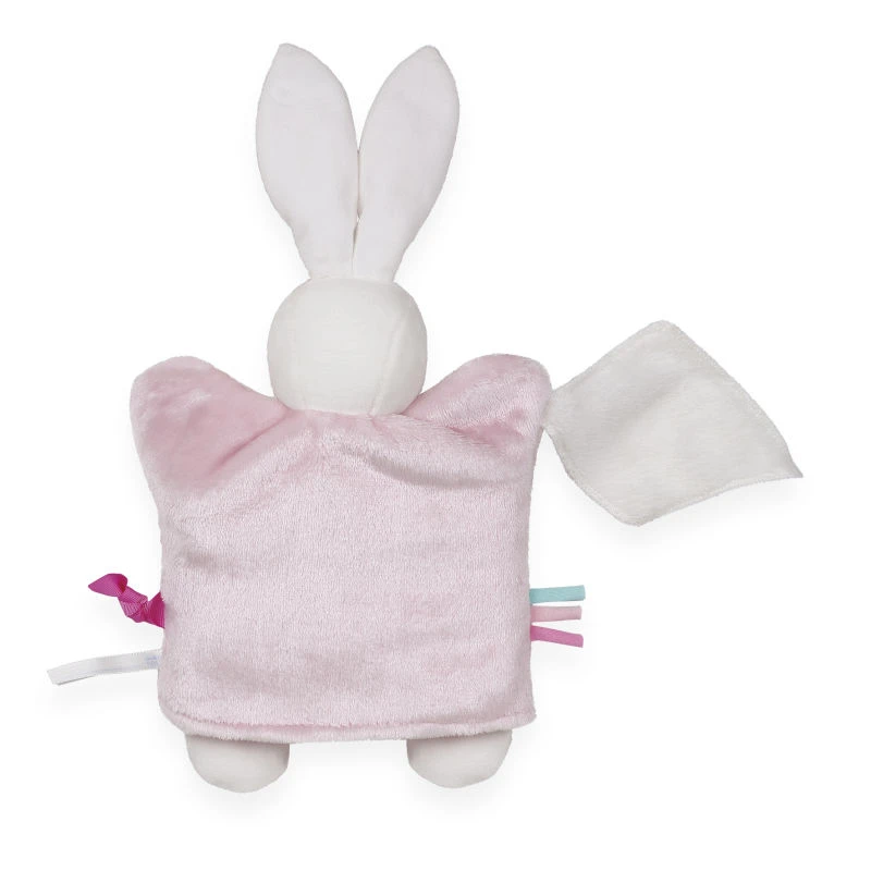 Kaloo Imagine Doudou Marionnette Lapin Rose Blanc 2 Kaloo Imagine Doudou Marionnette Lapin Rose Blanc – Image 2