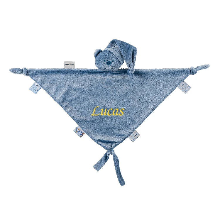 Nattou Lapidou Maxi Doudou Plat écoconçu Ours Bleu Foncé 40 Cm 1 Nattou Lapidou Maxi Doudou Plat écoconçu Ours Bleu Foncé 40 Cm