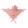 Nattou Lapidou Maxi Doudou Plat écoconçu Ours Vieux Rose 40 Cm