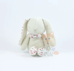 Klorane Doudou Lapin Beige Rose Vert Pois