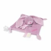 Baby'Nat - Lapin Lange - Doudou Plat Violet 25 Cm