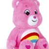 Les Bisounours - Peluche Ours Toucâlin Rose Arc En Ciel 30 Cm