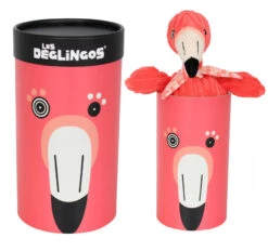 Les Déglingos Flamingos Le Flamant Rose Peluche 25 Cm