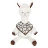 Les Déglingos Muchachos Le Lama Original Peluche Blanc Bandana