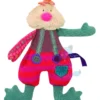 Moulin Roty Les Jolis Pas Beaux Doudou Poule Violet Vert Rouge