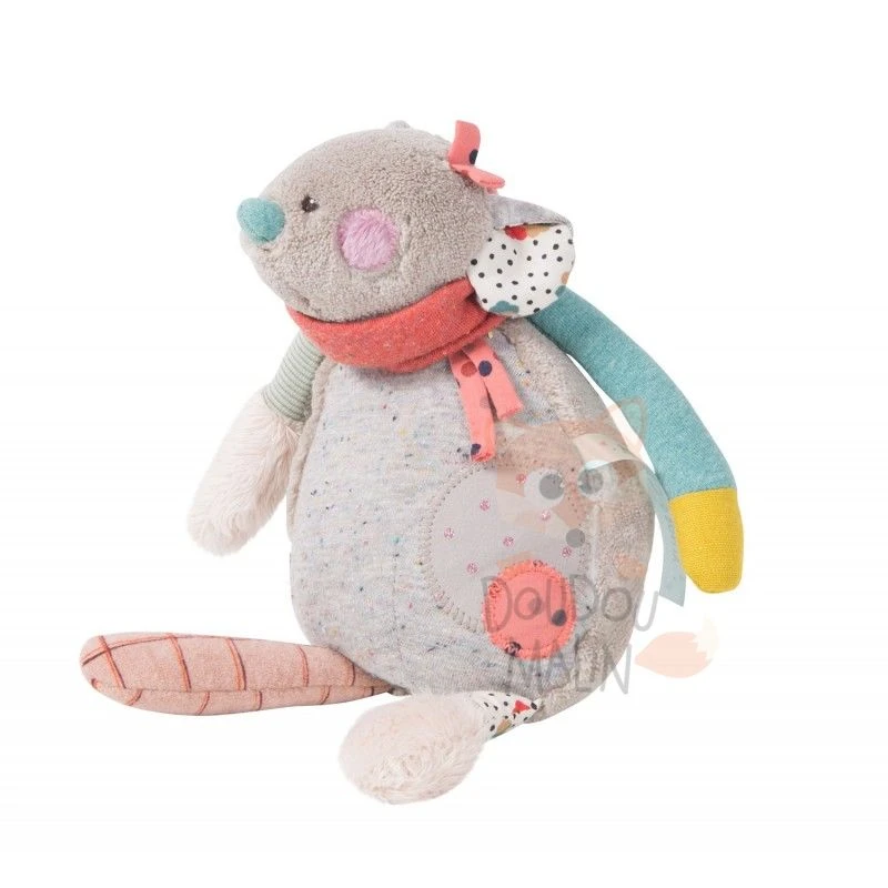 Moulin Roty Les Jolis Trop Beaux Boîte à Musique Souris Rouge Gris 1 Moulin Roty Les Jolis Trop Beaux Boîte à Musique Souris Rouge Gris