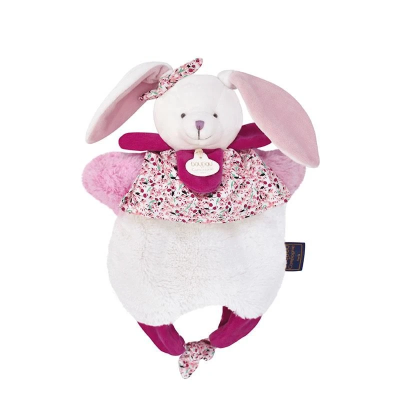 Doudou Et Compagnie - Les Petits Fûtés - Doudou Marionnette Cerise Le Lapin Rose 30 Cm 2 Doudou Et Compagnie - Les Petits Fûtés - Doudou Marionnette Cerise Le Lapin Rose 30 Cm – Image 2