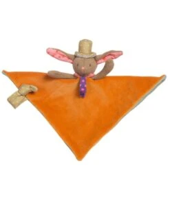 Moulin Roty Les Tartempois Doudou Lapin Orange Vert