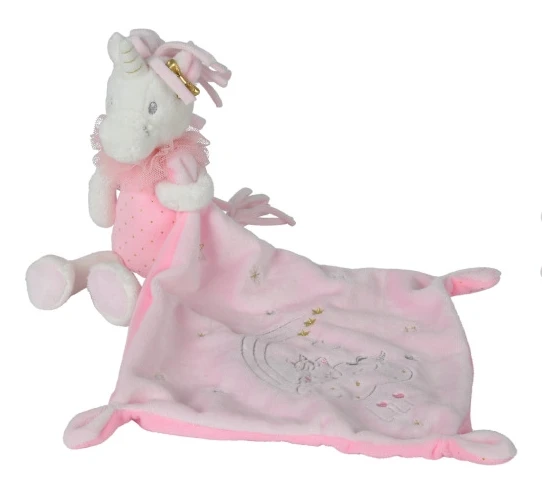 Nicotoy Lili La Licorne Doudou Mouchoir Rose étoile 1 Nicotoy Lili La Licorne Doudou Mouchoir Rose étoile
