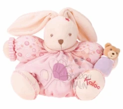 Kaloo Lilirose Peluche Lapin Rose Violet Fleur 30 Cm