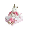 Doudou Et Compagnie - Lucie La Licorne Peluche Rose 22 Cm