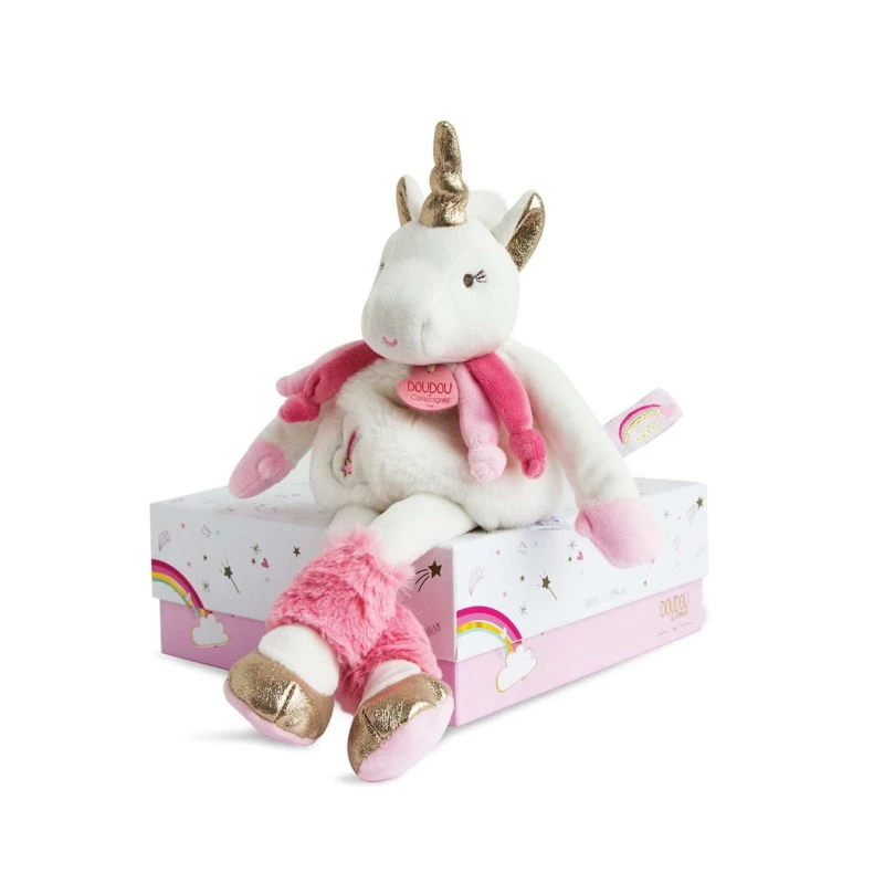 Doudou Et Compagnie - Lucie La Licorne Peluche Rose 22 Cm 1 Doudou Et Compagnie - Lucie La Licorne Peluche Rose 22 Cm