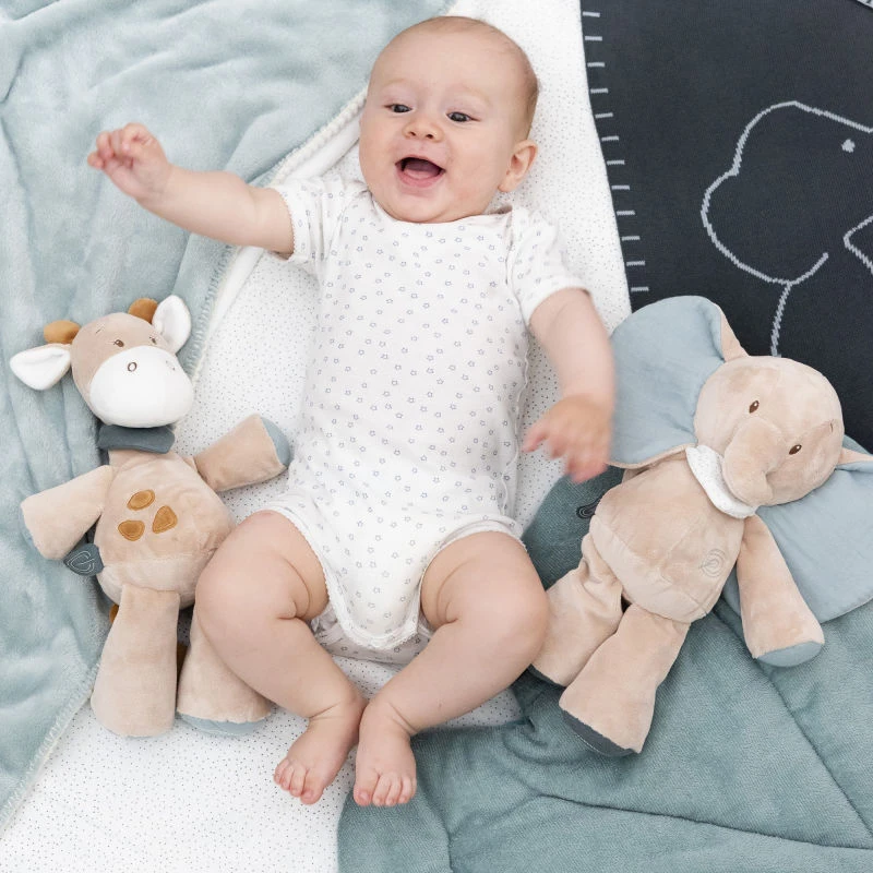 Nattou - Luna & Axel - Peluche Axel L'éléphant Vert Marron 30 Cm 2 Nattou - Luna & Axel - Peluche Axel L'éléphant Vert Marron 30 Cm – Image 2