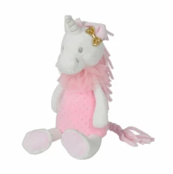 Nicotoy Lili La Licorne Peluche Rose Blanc