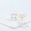 Disney Marie Le Chat Doudou Plat Blanc Rose 40 Cm