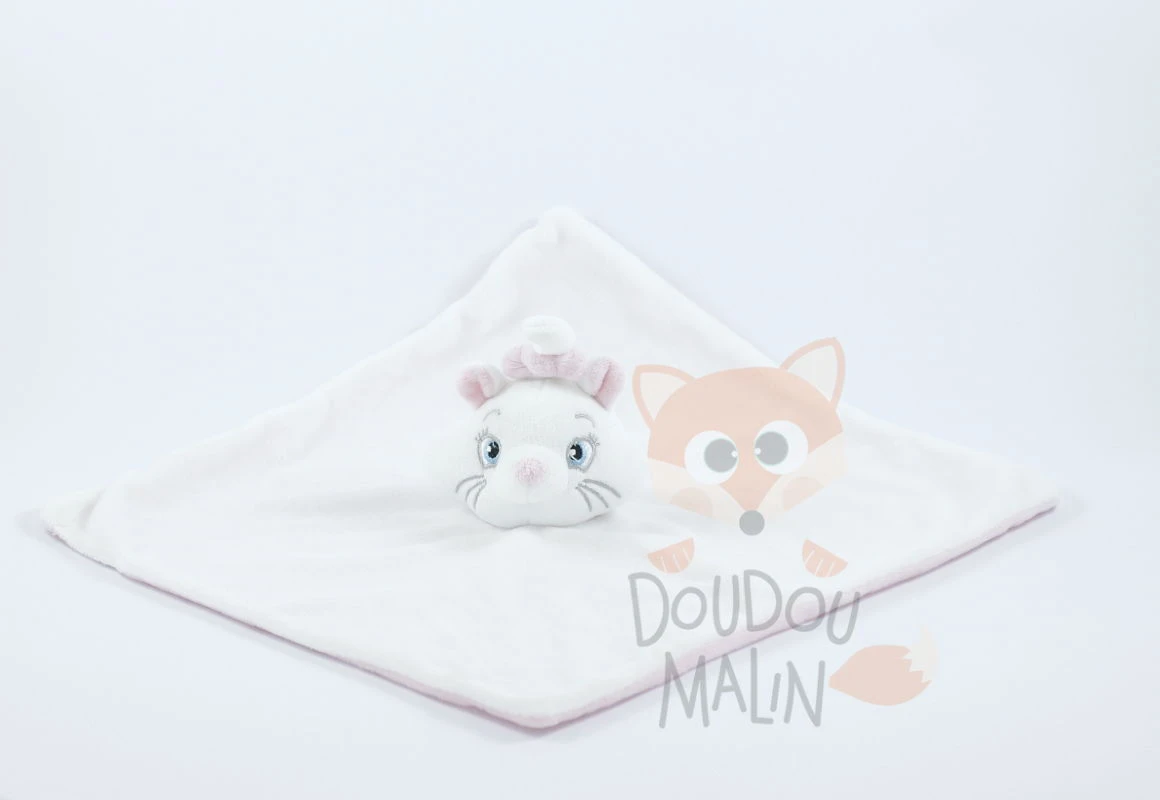 Disney Marie Le Chat Doudou Plat Blanc Rose 40 Cm 1 Disney Marie Le Chat Doudou Plat Blanc Rose 40 Cm