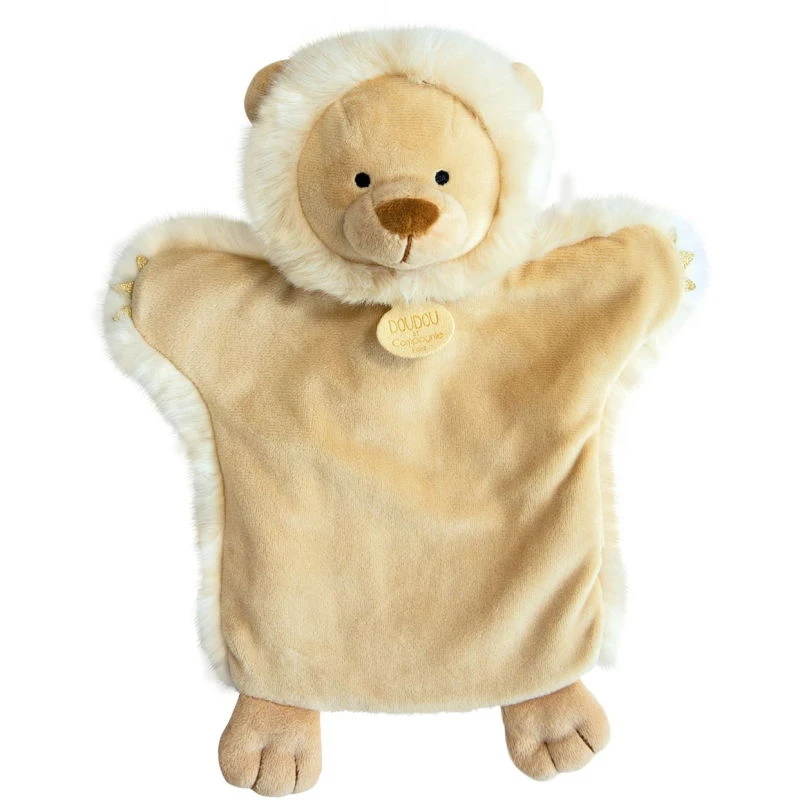 Doudou Et Compagnie - Marionnette Lion Beige 25 Cm 1 Doudou Et Compagnie - Marionnette Lion Beige 25 Cm