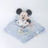 Disney - Mickey La Souris - Maxi Doudou Plat Carré Bleu 40 Cm