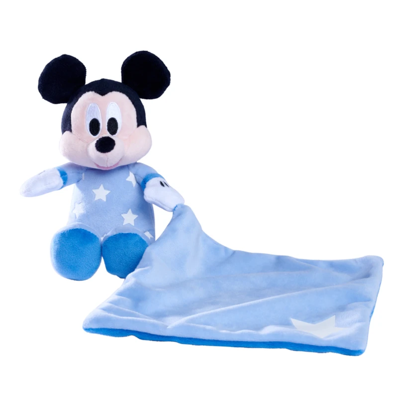 Disney - Mickey La Souris - Peluche Avec Doudou Luminescent Bleu 25 Cm 3 Disney - Mickey La Souris - Peluche Avec Doudou Luminescent Bleu 25 Cm – Image 3