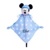 Disney - Mickey La Souris - Doudou Plat Luminescent Bleu 25 Cm