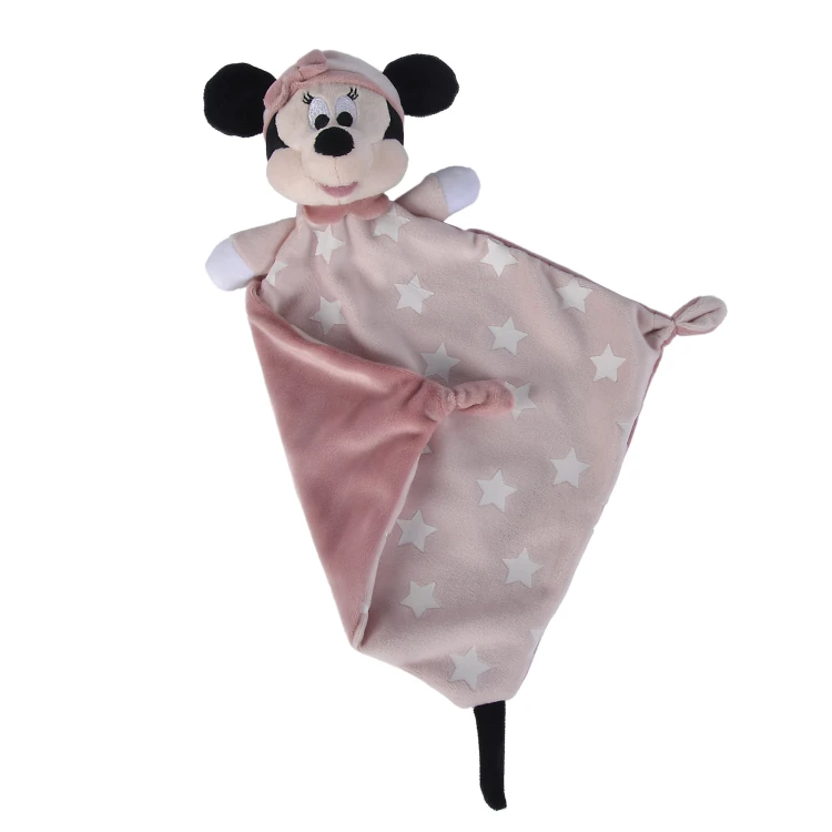 Disney - Minnie La Souris - Doudou Plat Luminescent Rose 25 Cm 2 Disney - Minnie La Souris - Doudou Plat Luminescent Rose 25 Cm – Image 2