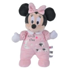 Disney Minnie La Souris Peluche Luminescente Rose 25 Cm