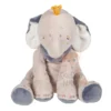 Noukie's Bao & Wapi Peluche éléphant Beige Bleu 25 Cm