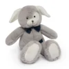 Maïlou Tradition - Peluche Grisou Le Chien Fabriqué En France - Gris 28 Cm