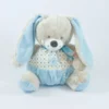 Mots D'enfants Peluche Lapin Bleu Beige étoile écharpe