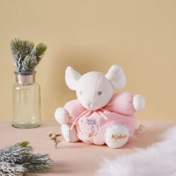 Kaloo - Perle - Peluche Patapouf Souris Rose 18 Cm
