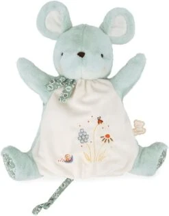 Kaloo - Petites Chansons - Doudou Marionnette Souris Verte 25 Cm