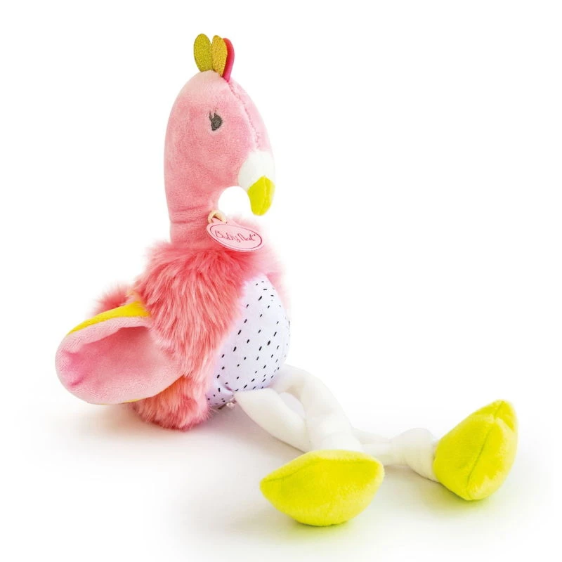 Baby'Nat - Petits Voyageurs - Peluche Flamant Rose 30 Cm 1 Baby'Nat - Petits Voyageurs - Peluche Flamant Rose 30 Cm