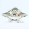 Nicotoy Doudou Plat éléphant Beige Blanc