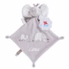 Nicotoy Doudou Plat Fiffan L'éléphant Gris 25 Cm