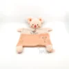 Mots D'enfants Doudou Plat Koala Rose Blanc Mes Vacances à La Mer 25 Cm