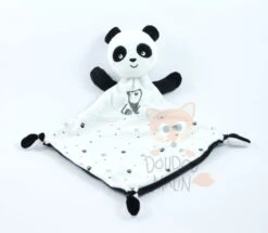 Mots D'enfants Doudou Plat Panda Noir Blanc