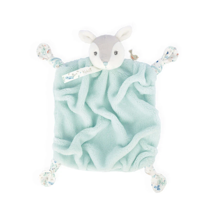 Kaloo - Plume - Doudou Plat Biche Bleu Turquoise 25 Cm 1 Kaloo - Plume - Doudou Plat Biche Bleu Turquoise 25 Cm